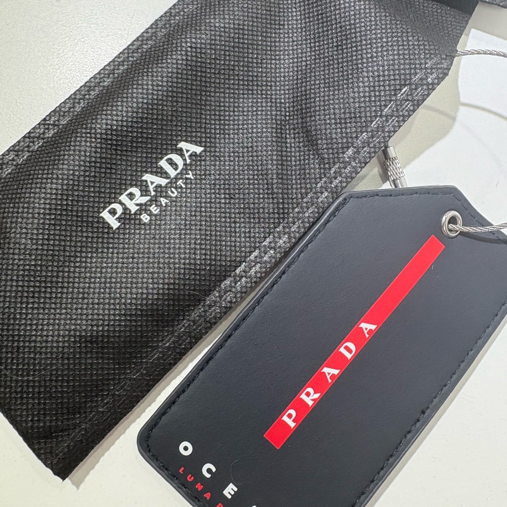Prada perfume gift Black Luggage Tag